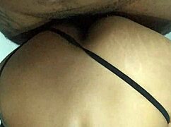 Prostitute moans loudly on black man's cock