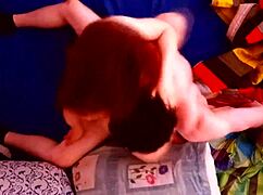 Young latin couple making love from top view