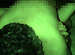 Latina couple enjoys intimate moments with husband and wife in a group setting on webcam.