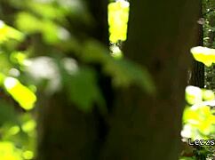 Beautiful European Blonde Lesbians Kiss And Finger Each Other To Orgasm In Forest