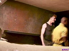 this black hunk takes the redhead twink's virginity with deepthroat and anal rimming