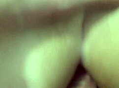 this fat amateur couple does pov anal fucking with big ass creampie at home