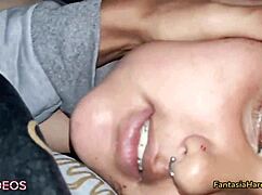 Watching porn with my friend made me horny over her huge tits!