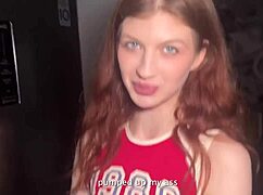 Redhead Student Seduces and Fucks Stepfather in Homemade Cute Clip