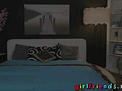 Girlfriends Reach Magic Wand Orgasms in Lesbian Lover Oral Play