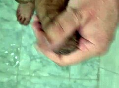 i suck on a slobbery penis in the shower, young brazilian amateur