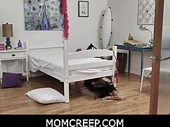 Momcreep- Sexy Big Tits Milf Stepmom Desiree Dulce Family Sex Under Bed POV