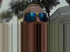 He negotiates a semi-public encounter then takes her to his apartment for some intense activity.