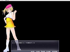 Exhibitionist playgirl in anime-style porn series