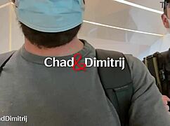 Risky Airport Toilet Blowjob Facial