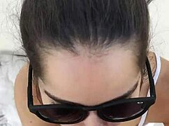 Oh, It's So Hot At Home That Debora Wants To Give A Deepthroat Blowjob And Fuck Doggy Style Outdoors!