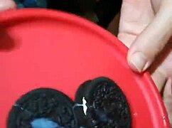 Old comic quickie with milk oreos and fetish elements