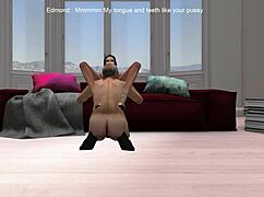 Young Girl Blows Grandfather In Second Life