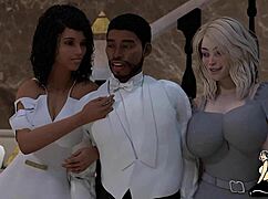 Thick slutty milfs take huge dick all weekend in mansion