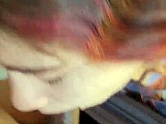 Skinny Young Girl Next Door Gives Sloppy Head and Swallows Cum from Monster Cock.