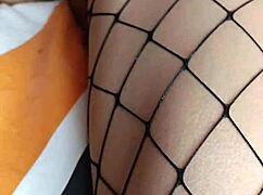 Foot fetish banging her hard and finishing on feet