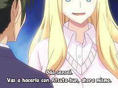 Nobunaga-sensei no osanazuma episode 12. Anime hentai with big tits and sucking scenes.