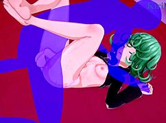 tatsumaki and fubuki intense sex with old man in one-punch man hentai