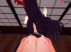 Friedrich der gro�e engages in hard fucking with ahegao expression in azur lane fantasy