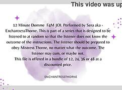 f4m domme joi session 7of12 - follow my jerk off instructions for orgasm domination 😈