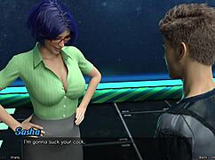 stranded in space, it's blowjob time