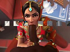 Symmetra explores the perv garden in nature