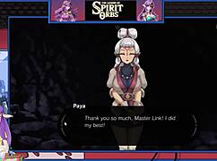 paya in legend of spirit orbs masturbates to orgasm, squirting