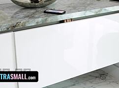 naughty aria valencia plays sexy games with boyfriend clarke in cute exxxtra small fun