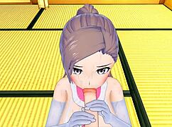 cute girl in sexy maid costume riding my big cock so hard 😍 3d hentai orgasm