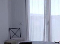 Hey stepsis, do you want to fuck too? Mounica Brown rides cowgirl with orgasm.