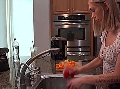 This rare beauty with a perfect body gets her tight pussy fucked hard in the studio