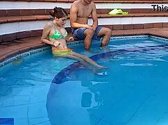 i licked her pussy at the pool