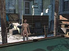 fo4 pool table party with fucking and cute brunettes