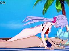 Cagliostro, chris yukine, maria cadenzavna eve in intense futanari sex