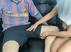 tricking hermanastra into massage turns into raw banging