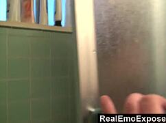 Surprising His Emo Tattooed Redhead Girlfriend Bathing With Toys