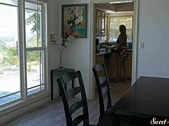 Teenage Stunner Explores Riding Before Oral Fun