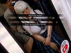 i'm playin waifu academy with elizabeth laroche, seein her big tits an curvy body