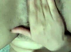 Amateur squirts hard with milky tits!