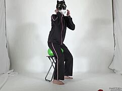 Hey, check out this maniac fetish video with balloons!