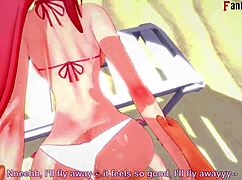 Yae Miko Bikini Sex on Beach in Genshin Impact