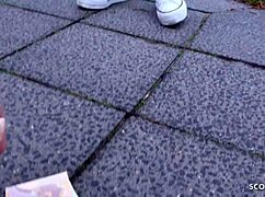 German scout picks up sweet Latina tourist Bella for a rough public fuck in Berlin.