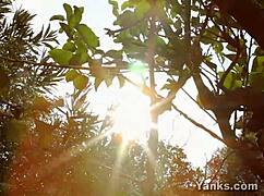 Is yanks babe taliah mac masturbating outdoors?