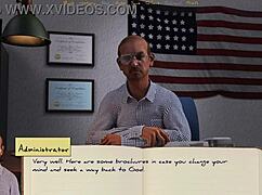 In bound to college 01, i meet my new gay roommate in a cute outfit with a big cock.