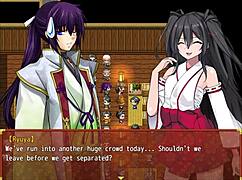 what's happening with battle shrine maiden Honoka in part 1