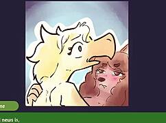 hey, 2 chicks get wild in furry strip poker game! 🃏