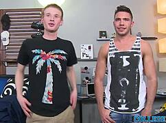 Brody hamilton gives blowjob and fucks sam northman with monster cock.