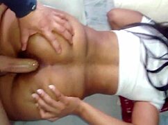 Colombian teen's provocative big ass leads to bareback anal. Can't stop the temptation