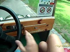 Sexy Street Girl Loves Money, Acts Like a Slut