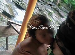 菲律宾18+少女公共瀑布狂野太震惊